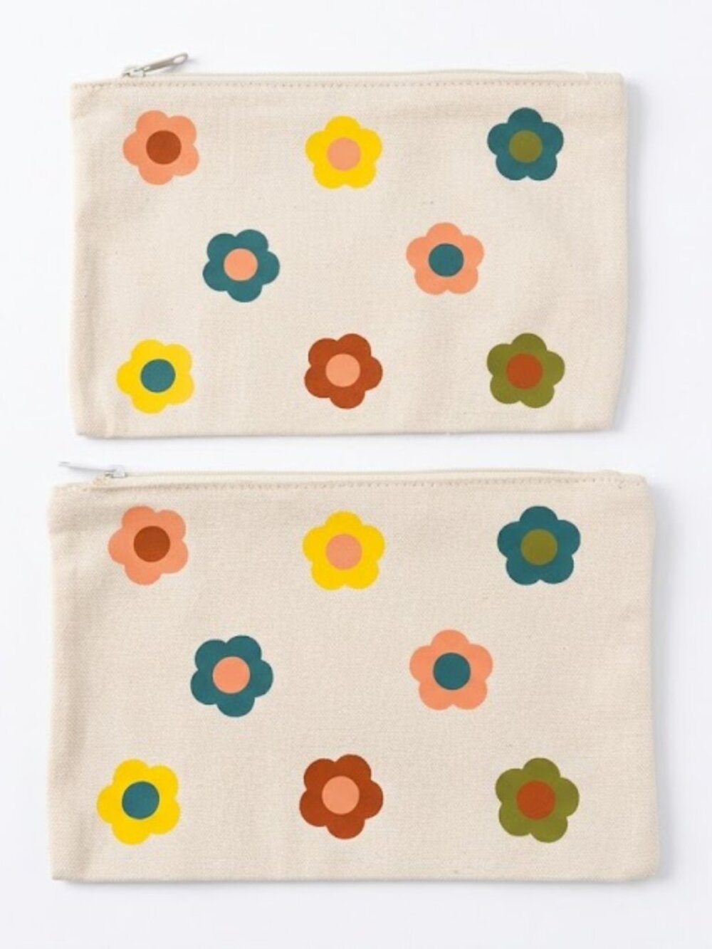 NEW 12-Pack Glamlily Canvas Zipper Pouches | 6x8 Makeup & Travel Bags - Picture 5 of 8